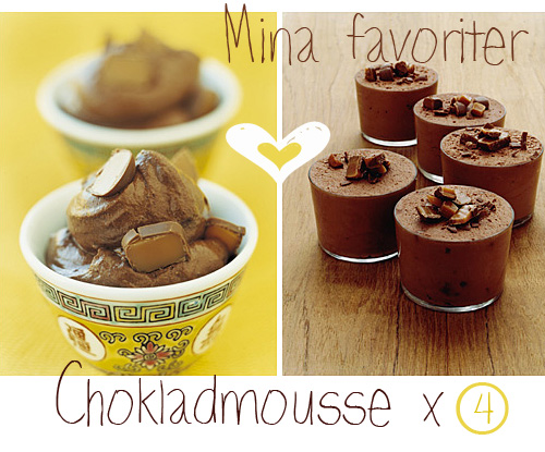 Chokladmousse x 4